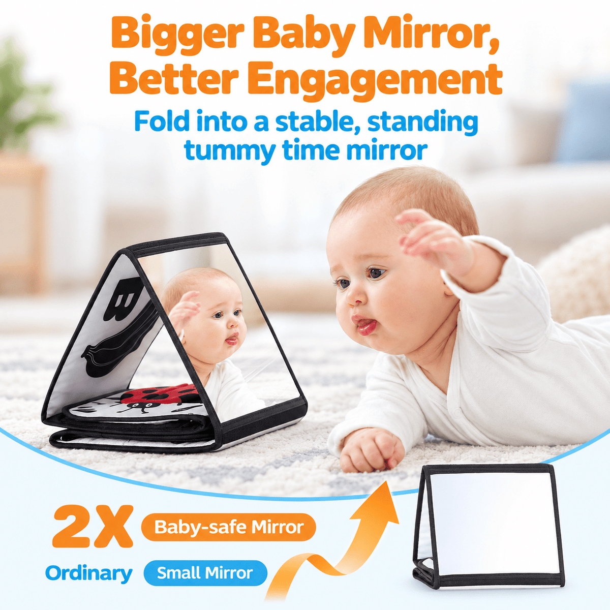 Montessori Baby Discovery Mirror - Project Montessori Sensory Toy