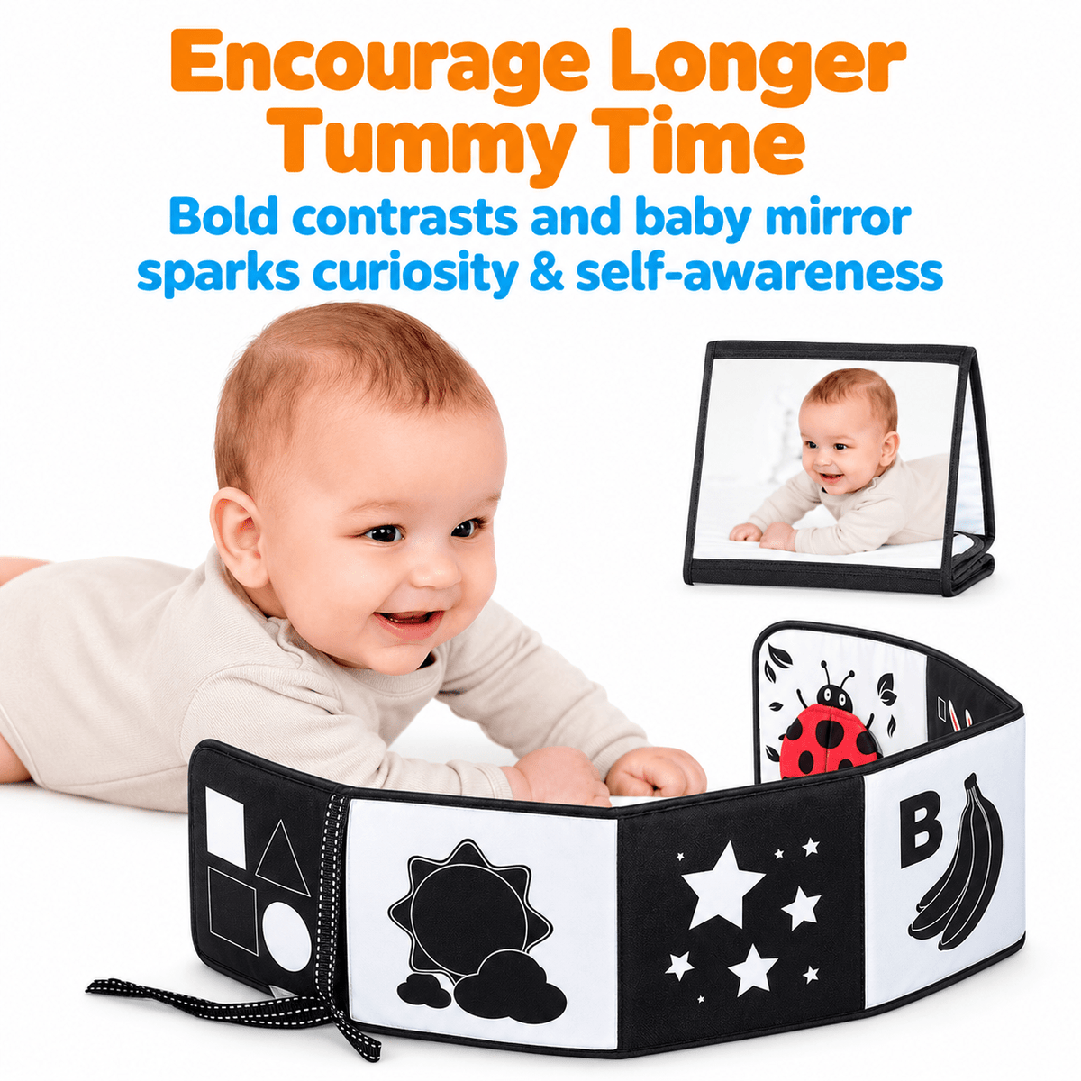 Montessori Baby Discovery Mirror - Project Montessori Sensory Toy