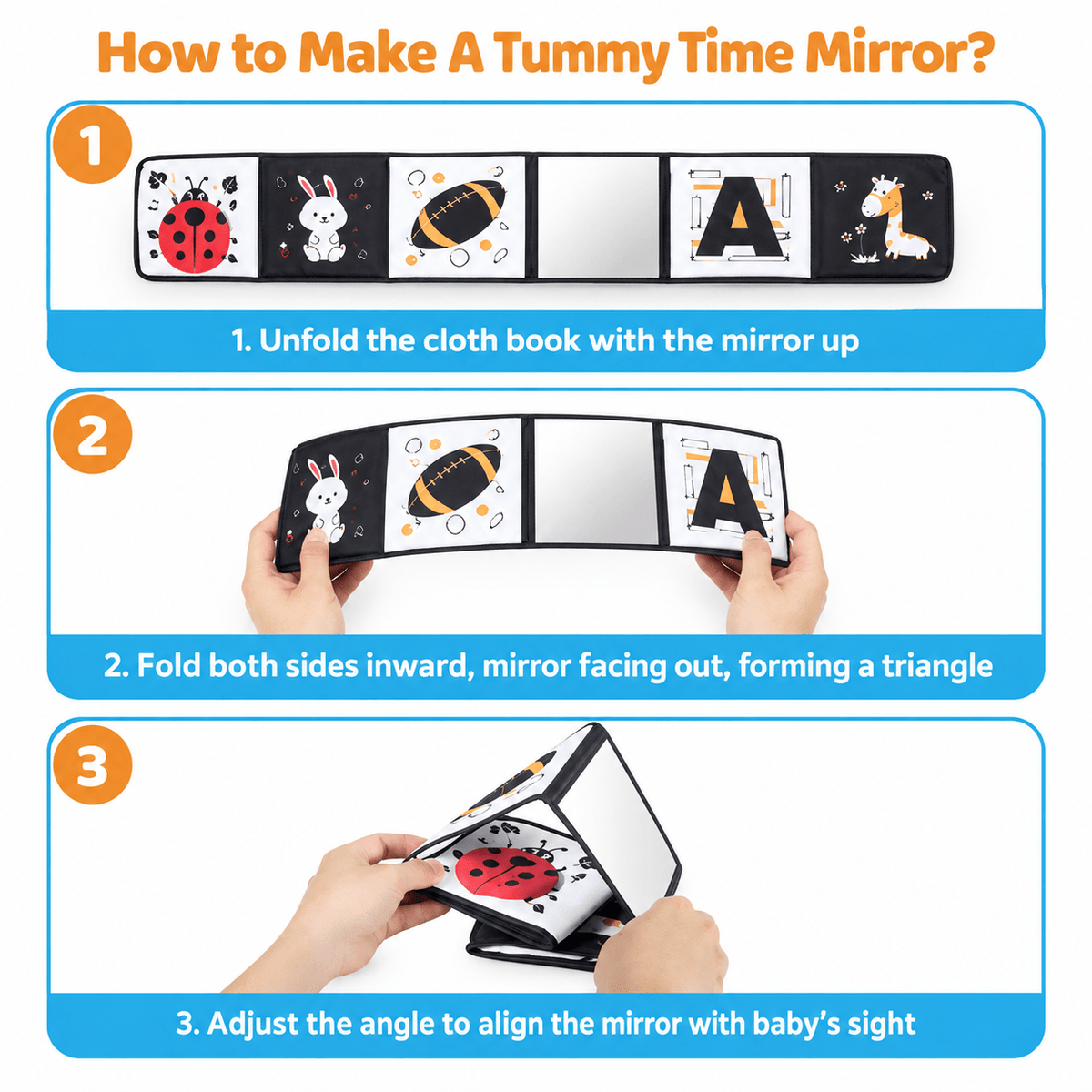 Montessori Baby Discovery Mirror - Project Montessori Sensory Toy