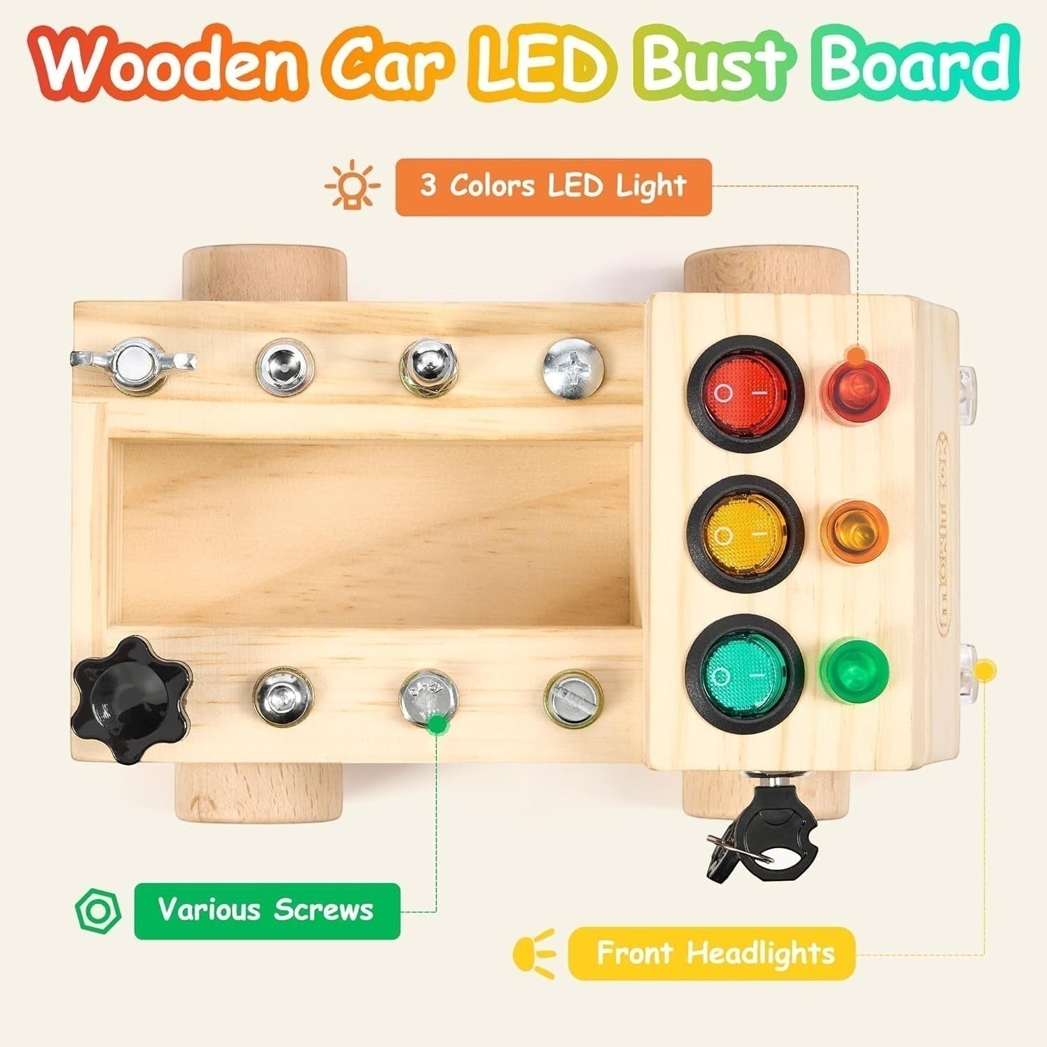 Montessori Busy Board Truck - Project Montessori Toys & Games