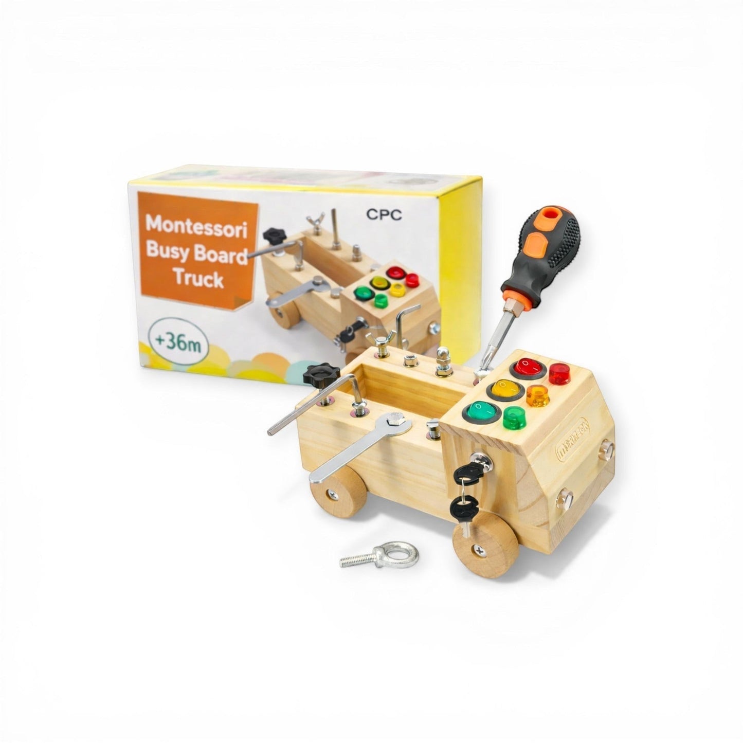 Montessori Busy Board Truck - Project Montessori Toys & Games