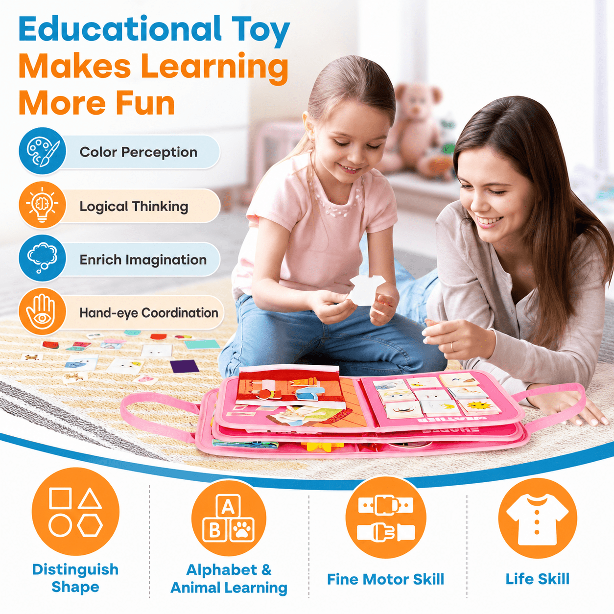 Montessori Busy Board - Upgraded Edition - Project Montessori
