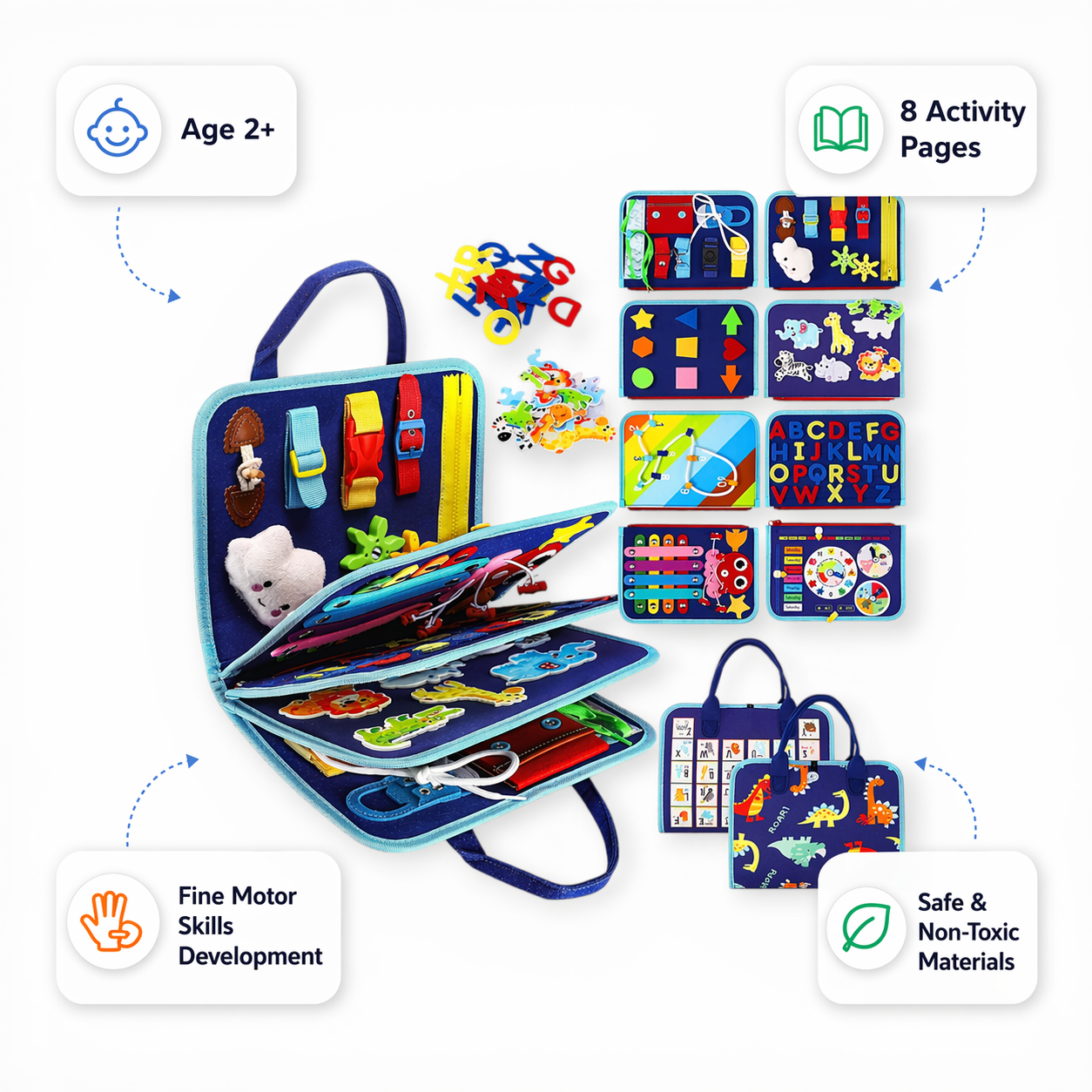 Montessori Busy Board - Upgraded Edition - Project Montessori