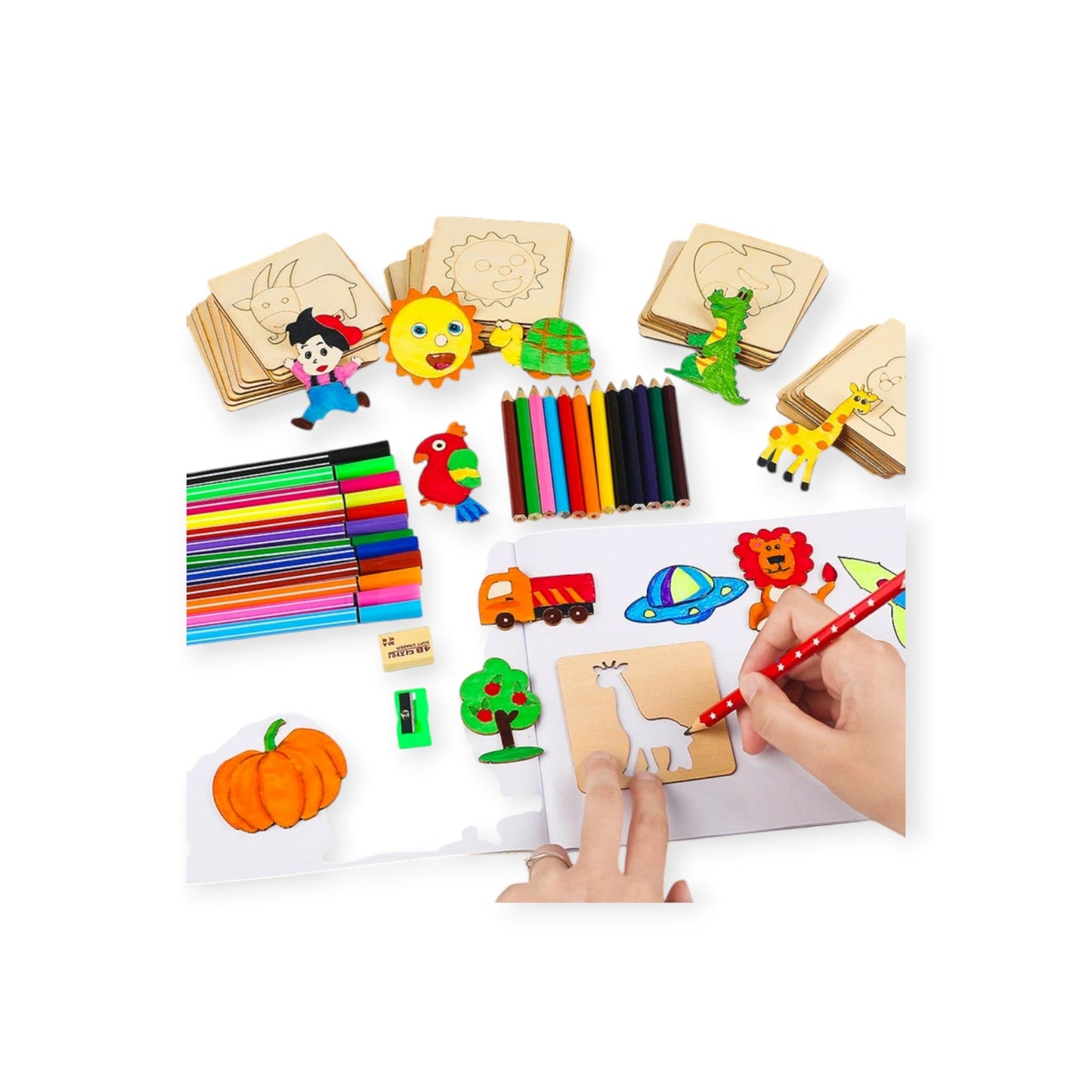 Montessori DIY Drawing Templates (20 pcs) - Project Montessori