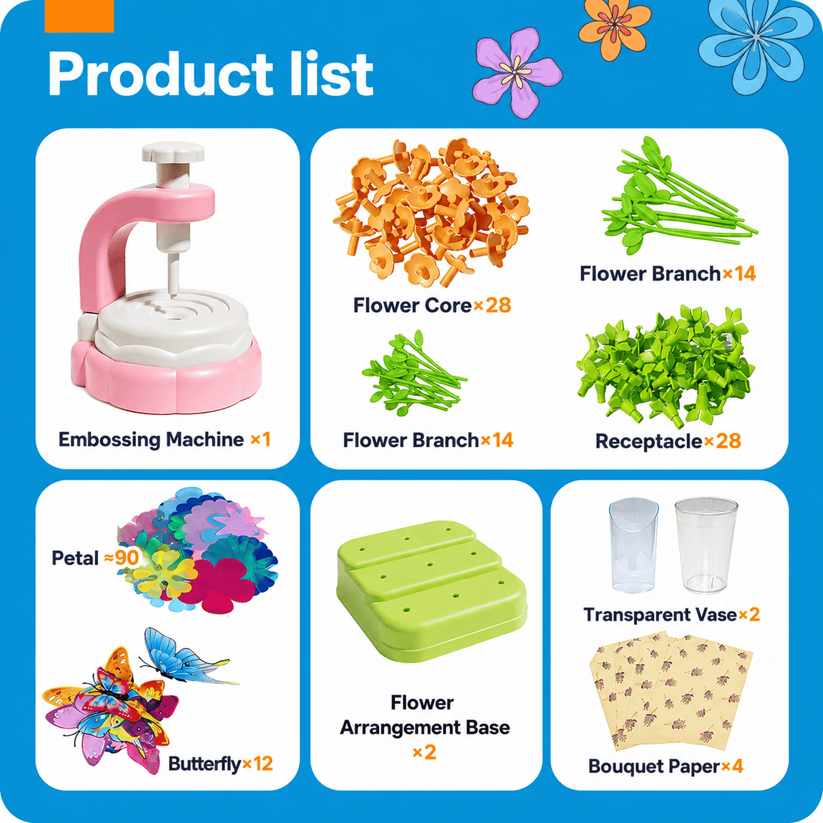 Montessori Fabric Flower Making Kit - Project Montessori Craft Kit
