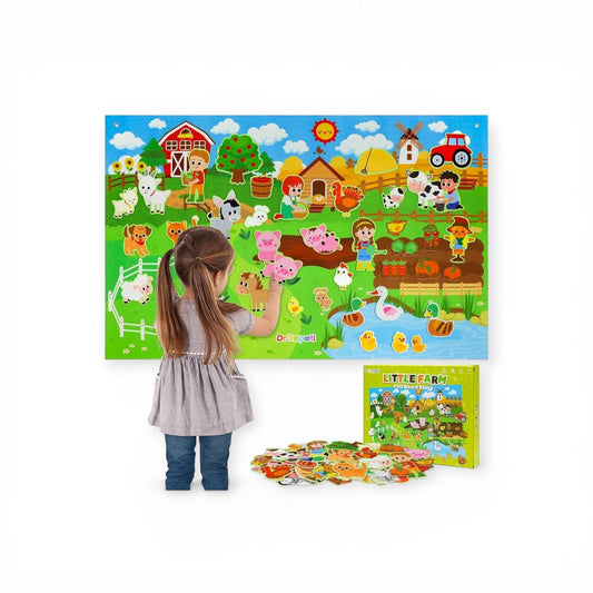 Montessori Felt Farm Play Board - Project Montessori