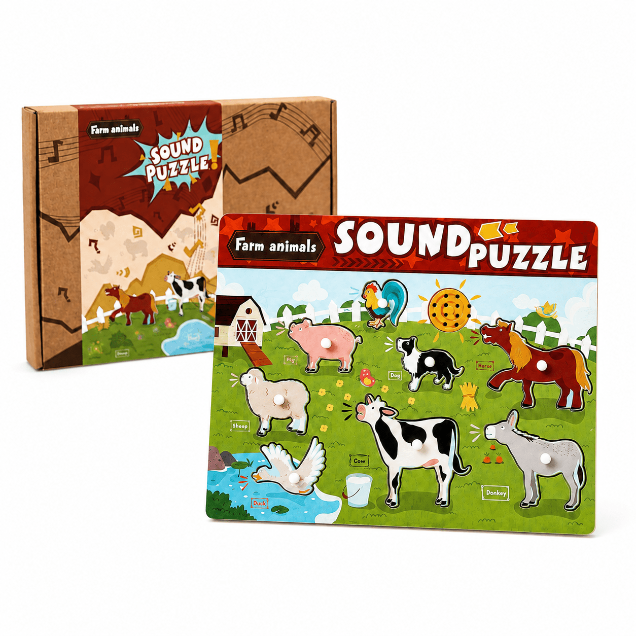Montessori Kids Sound Puzzles - Project Montessori Puzzle