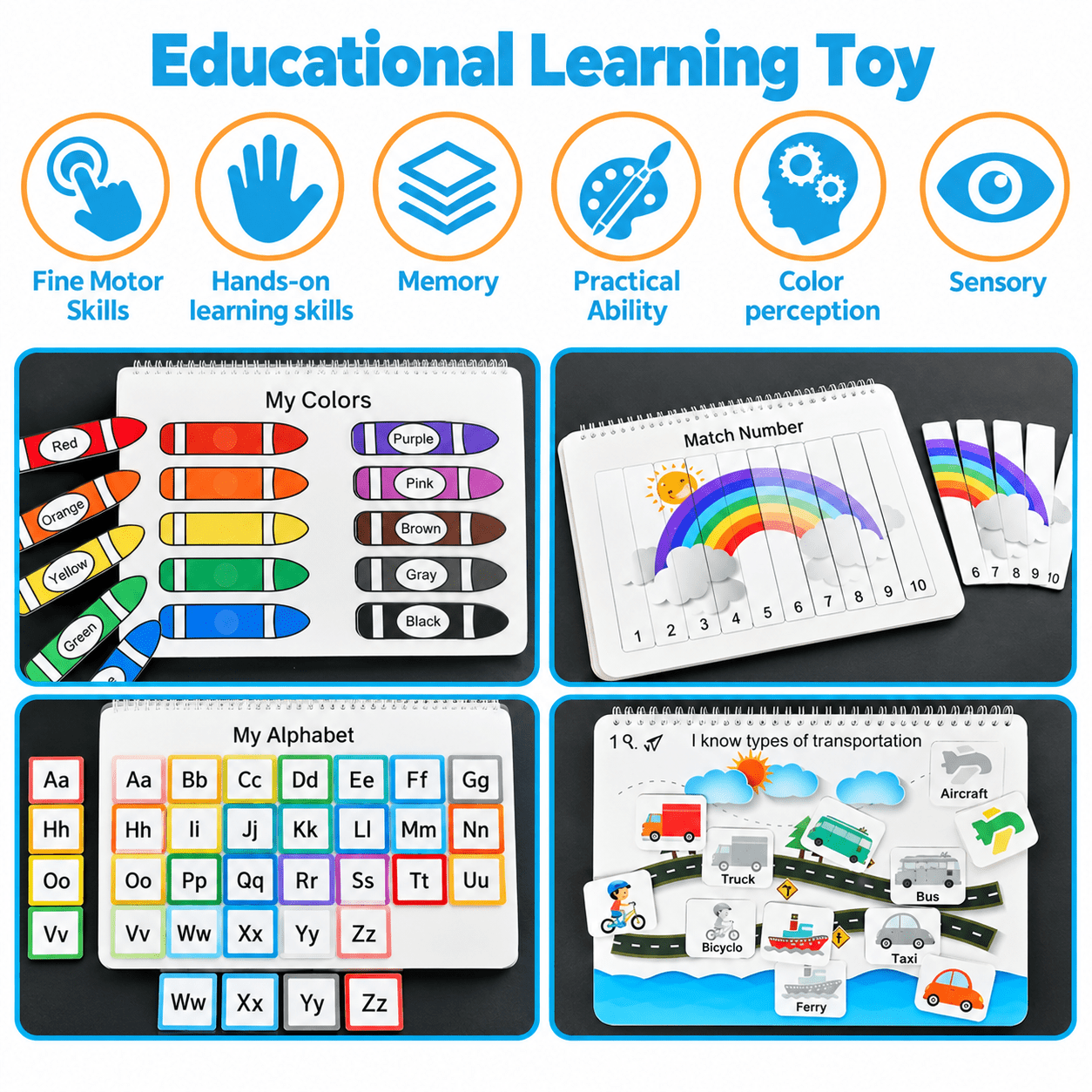 Montessori Learning Book - Project Montessori Busy Book