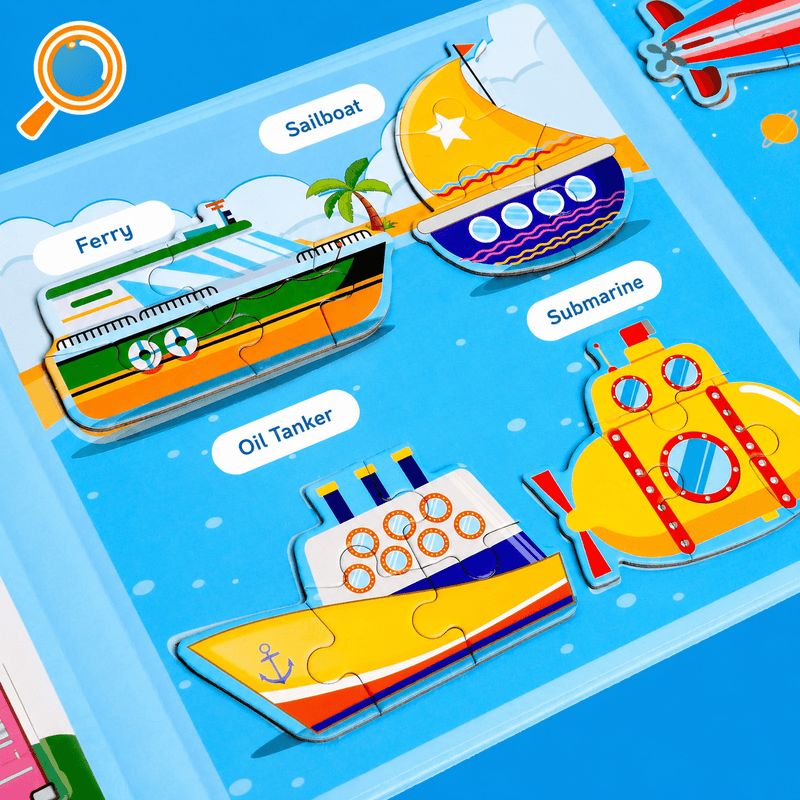 Montessori Magnetic Story Puzzle Books detail