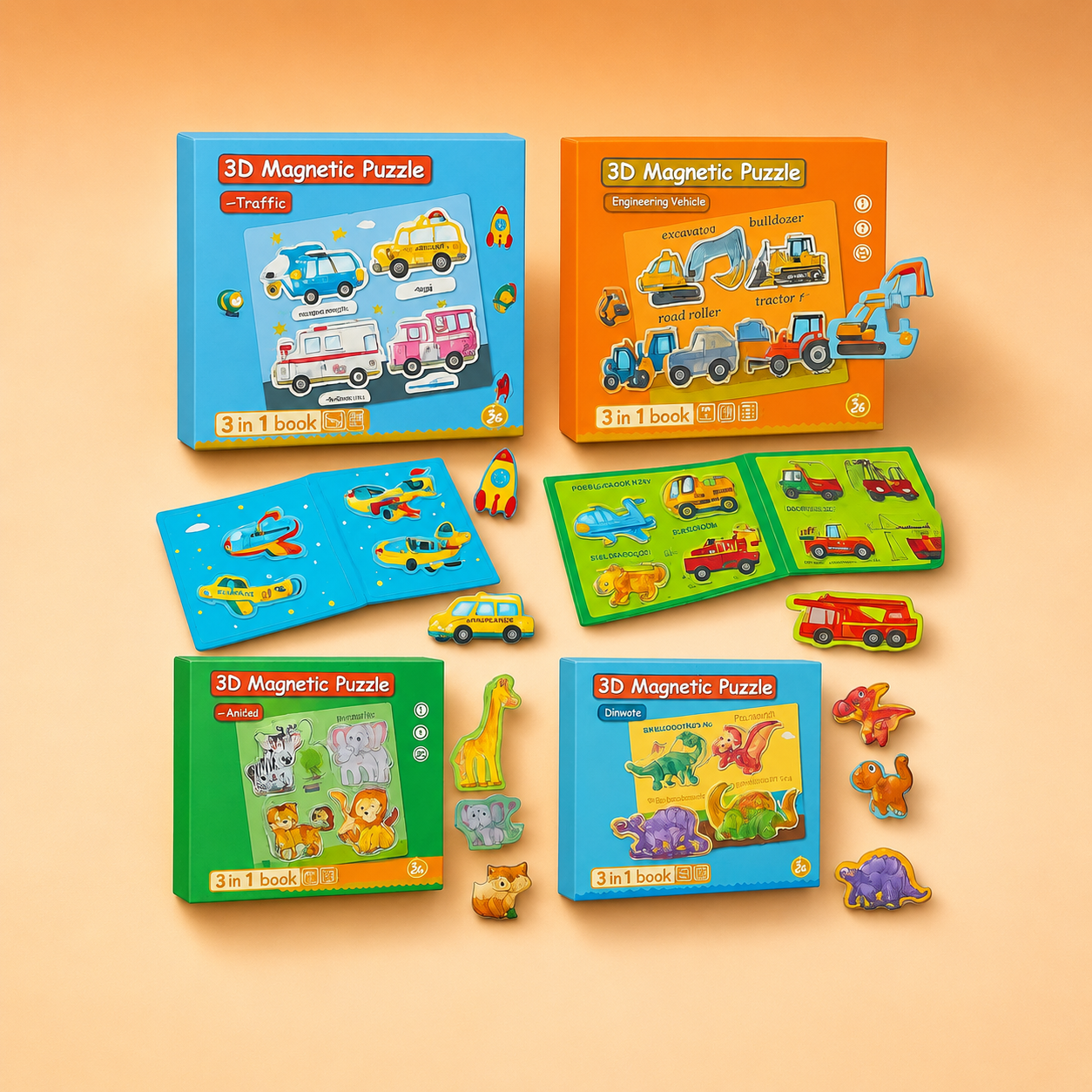 Montessori Magnetic Story Puzzle Books - Project Montessori