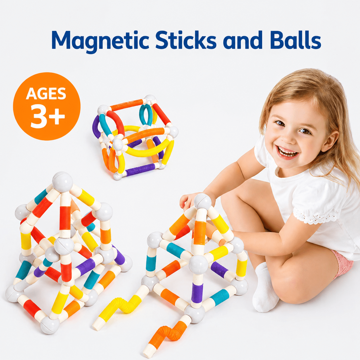 Montessori Magnetic Wand Building Set - Project Montessori