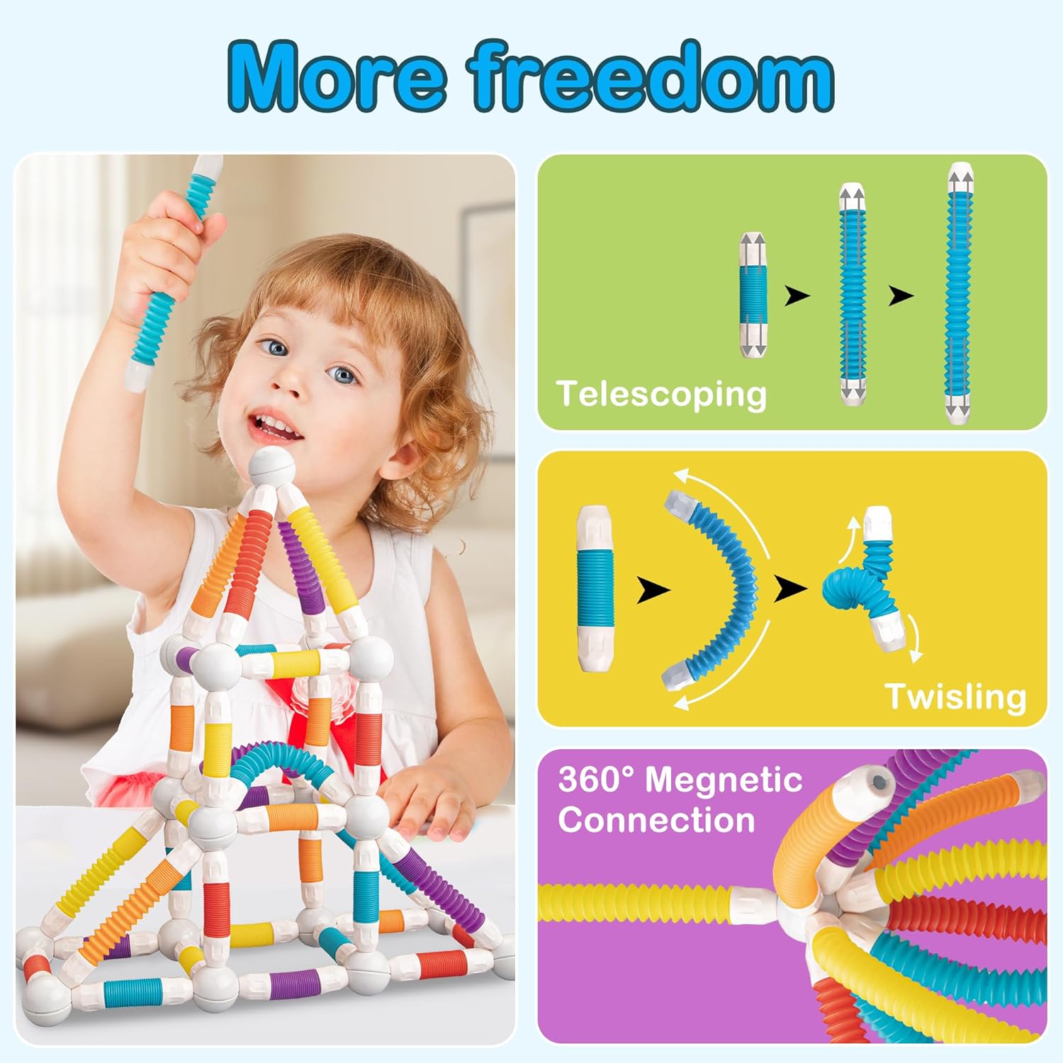 Montessori Magnetic Wand Building Set - Project Montessori