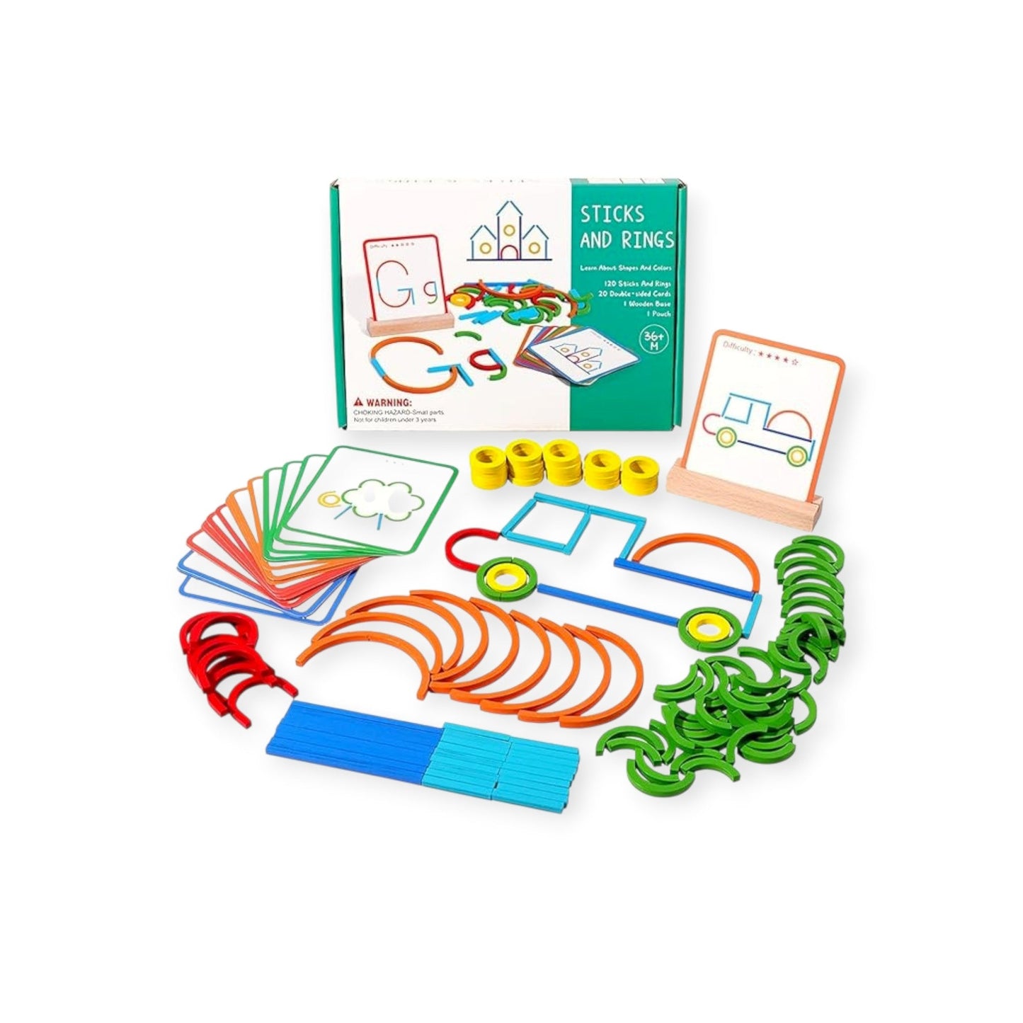 Montessori Masterpieces: Sticks & Rings Builder - Project Montessori