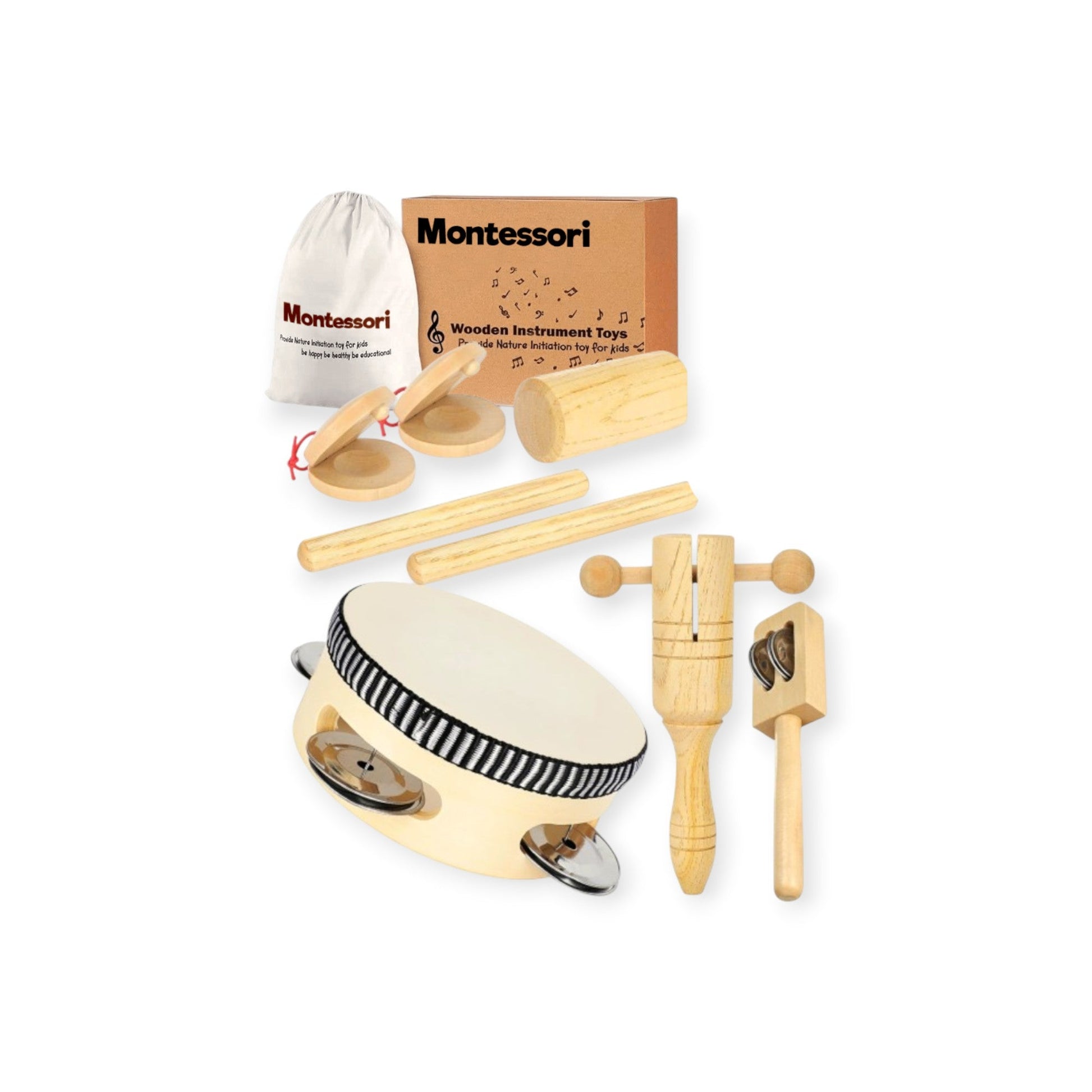 Montessori Music Instruments (with bag) - Project Montessori