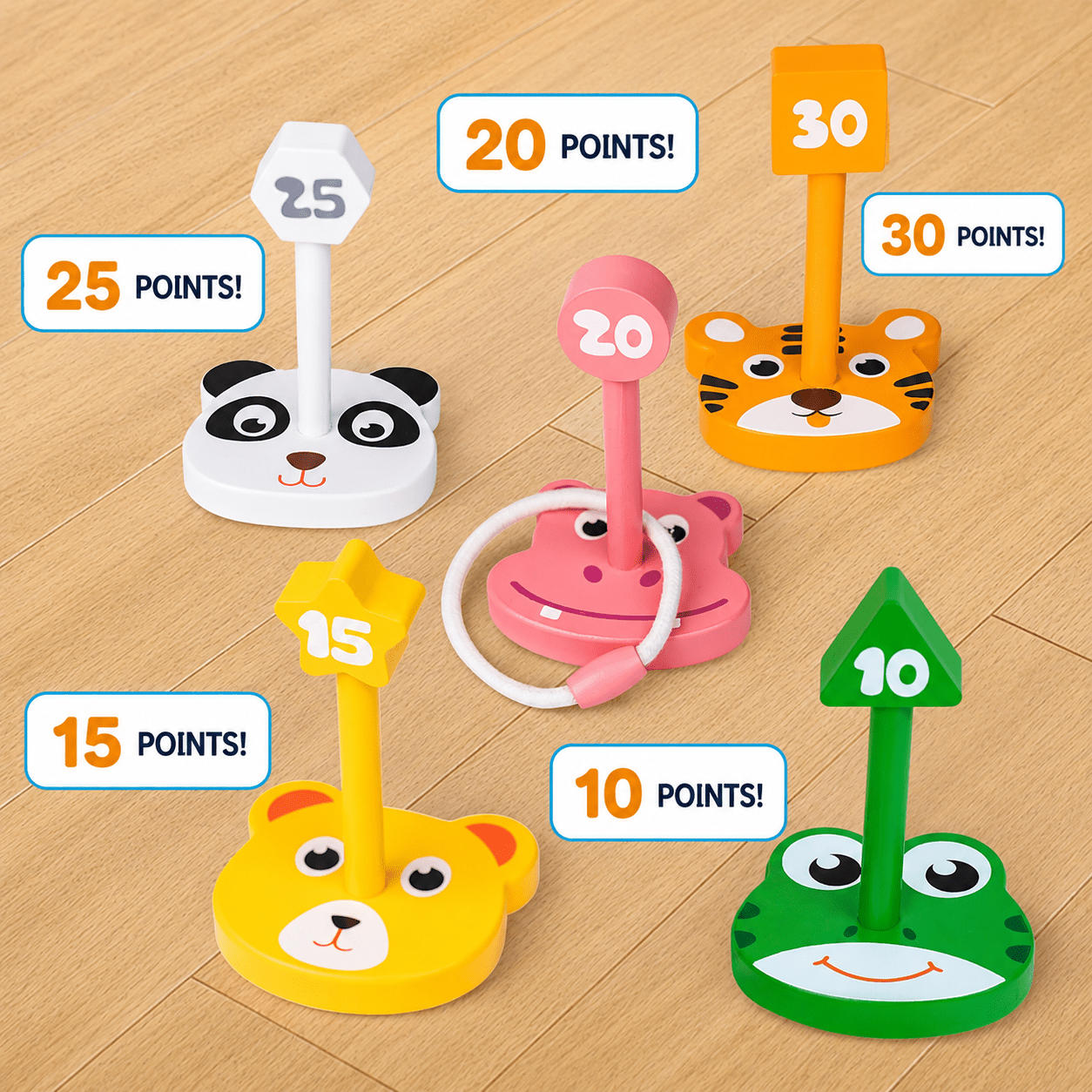 Montessori Outdoor Animal Ring Toss Kit - Project Montessori