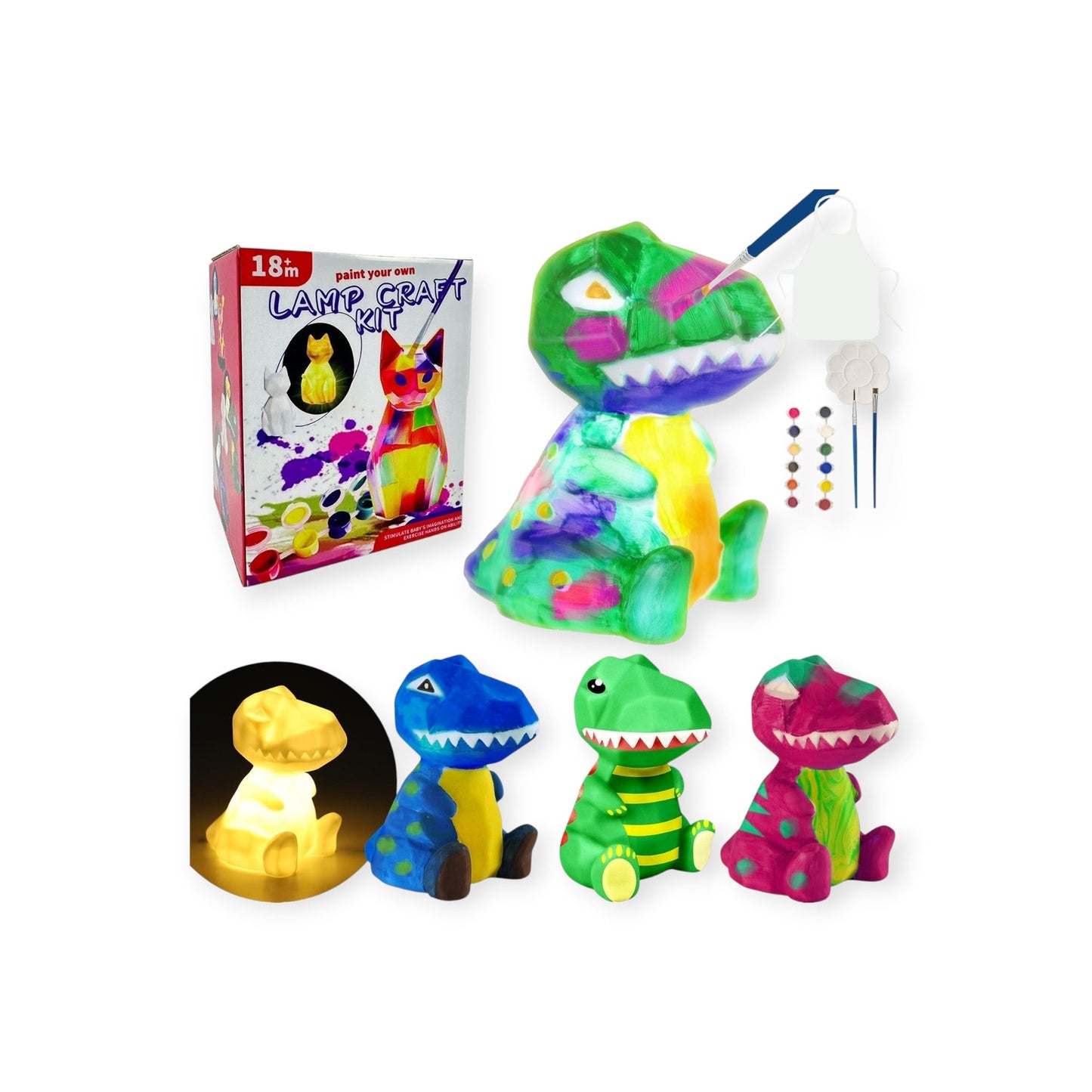 Montessori Paint - Your - Own Dino Kit - Project Montessori