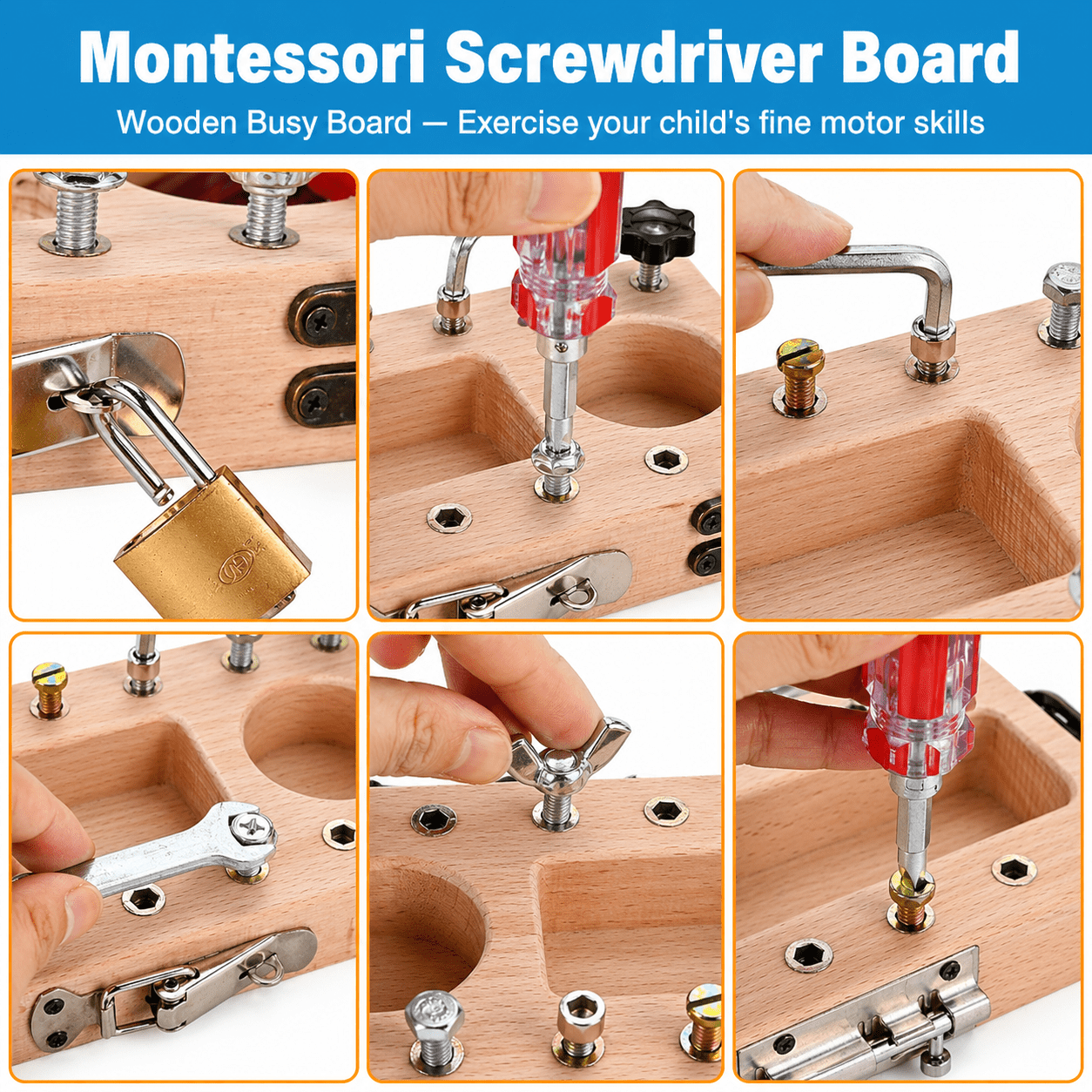 Montessori Screwdriver Tool Board - Project Montessori