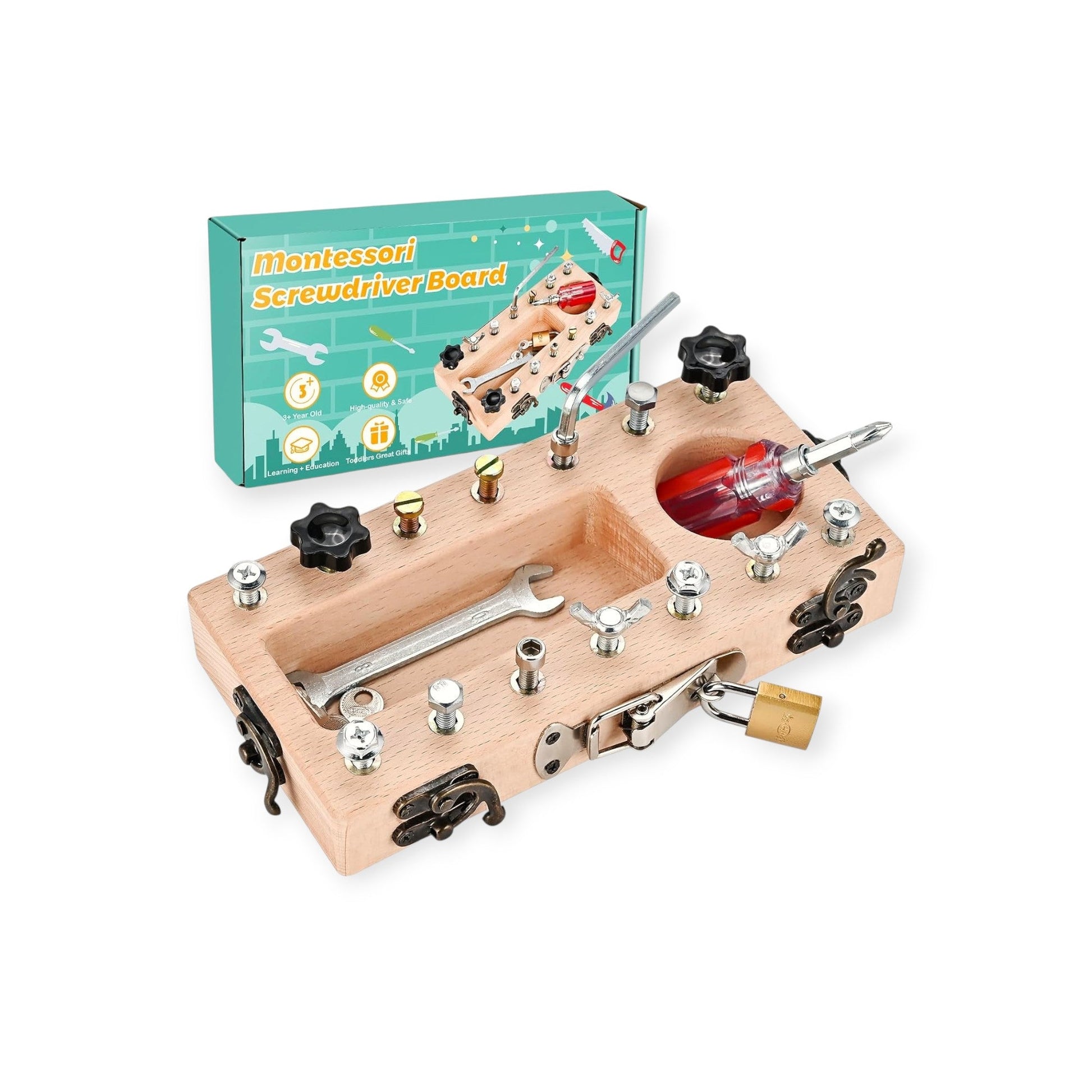 Montessori Screwdriver Tool Board - Project Montessori