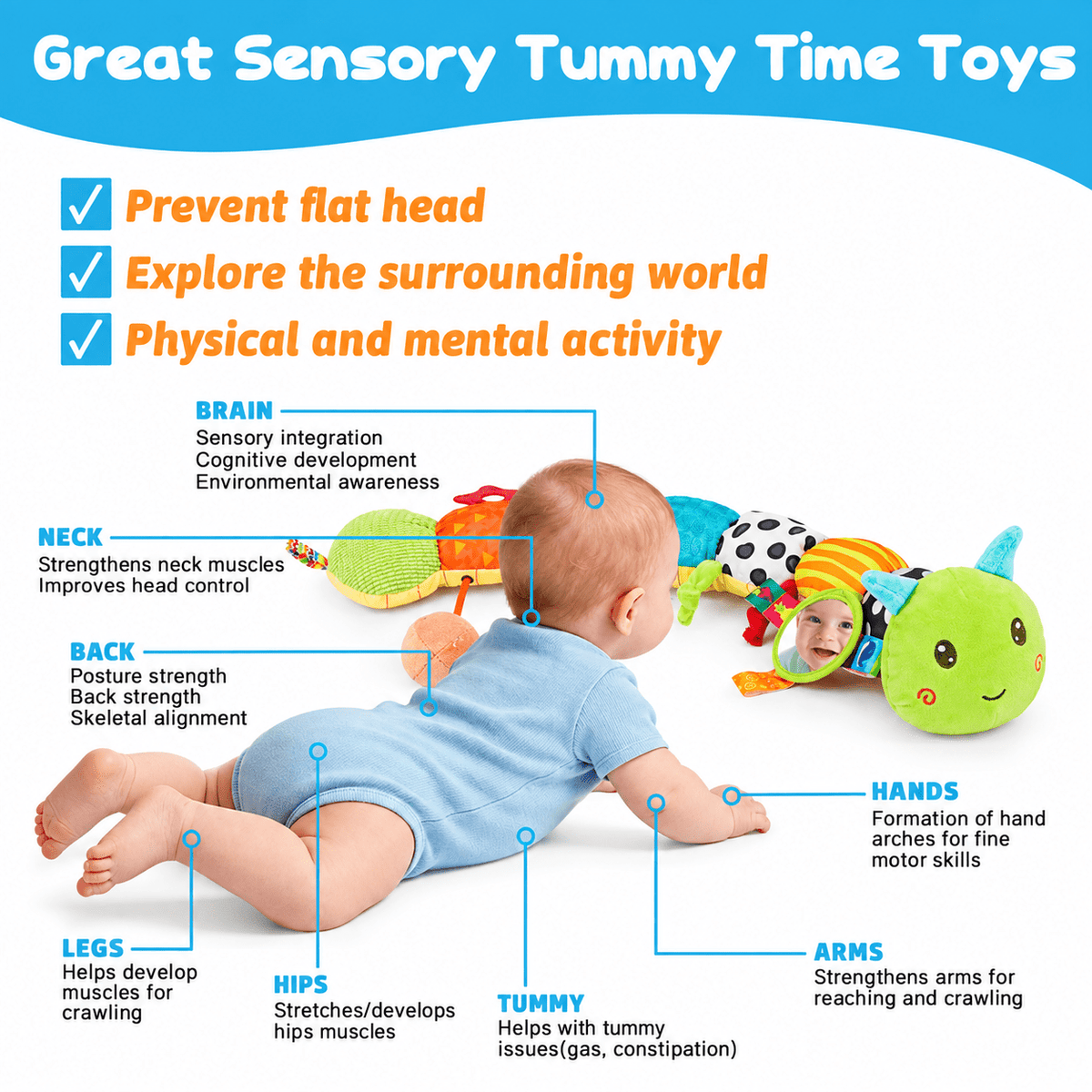 Montessori Sensory Caterpillar - Project Montessori Sensory Toy