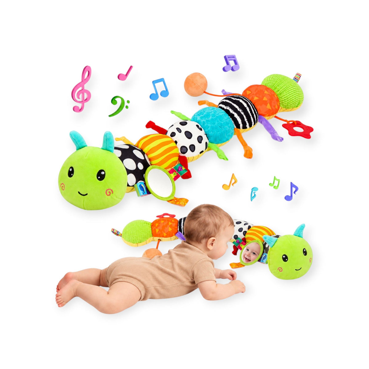Montessori Sensory Caterpillar - Project Montessori Sensory Toy