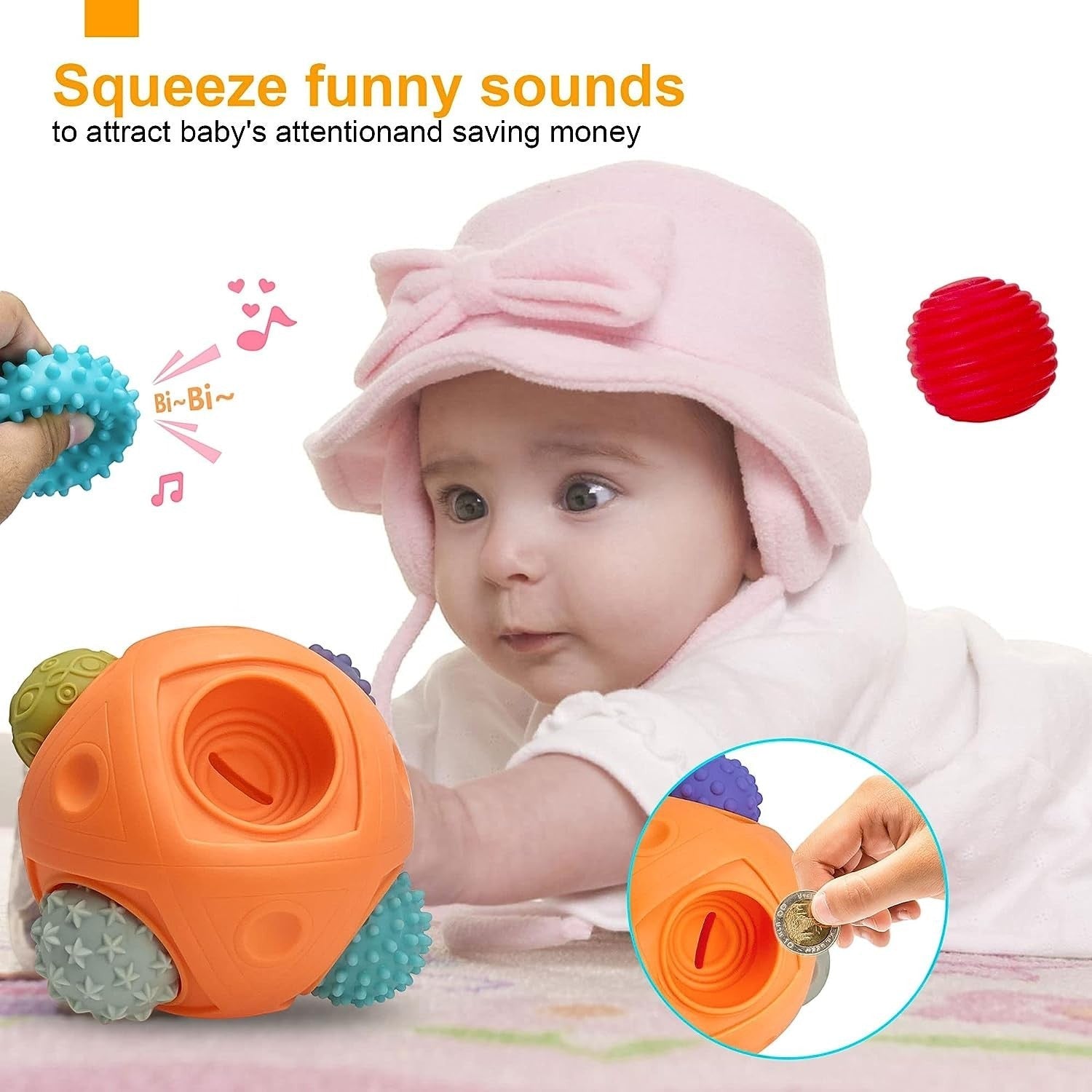Montessori Sensory Wonder Ball for Babies and Toddlers - Project Montessori