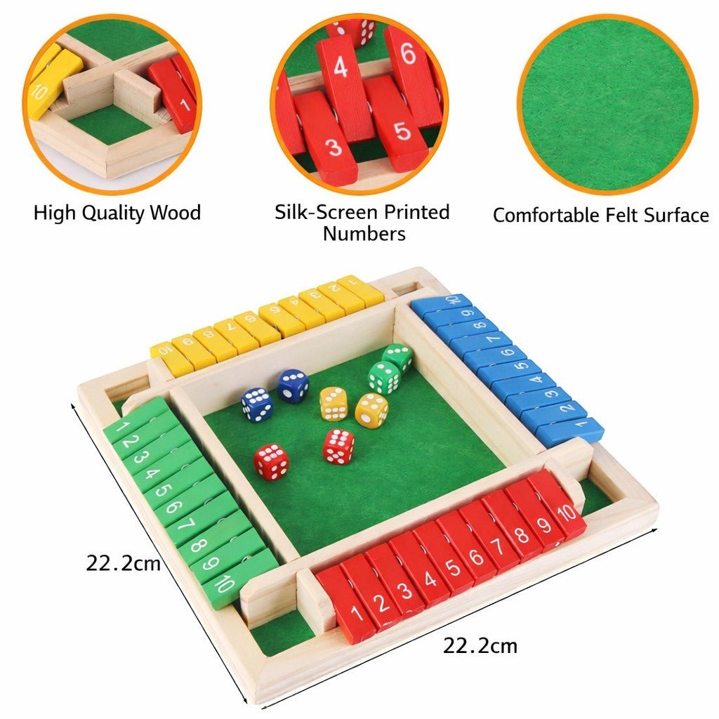 Montessori Shut The Box Dice Game - Project Montessori
