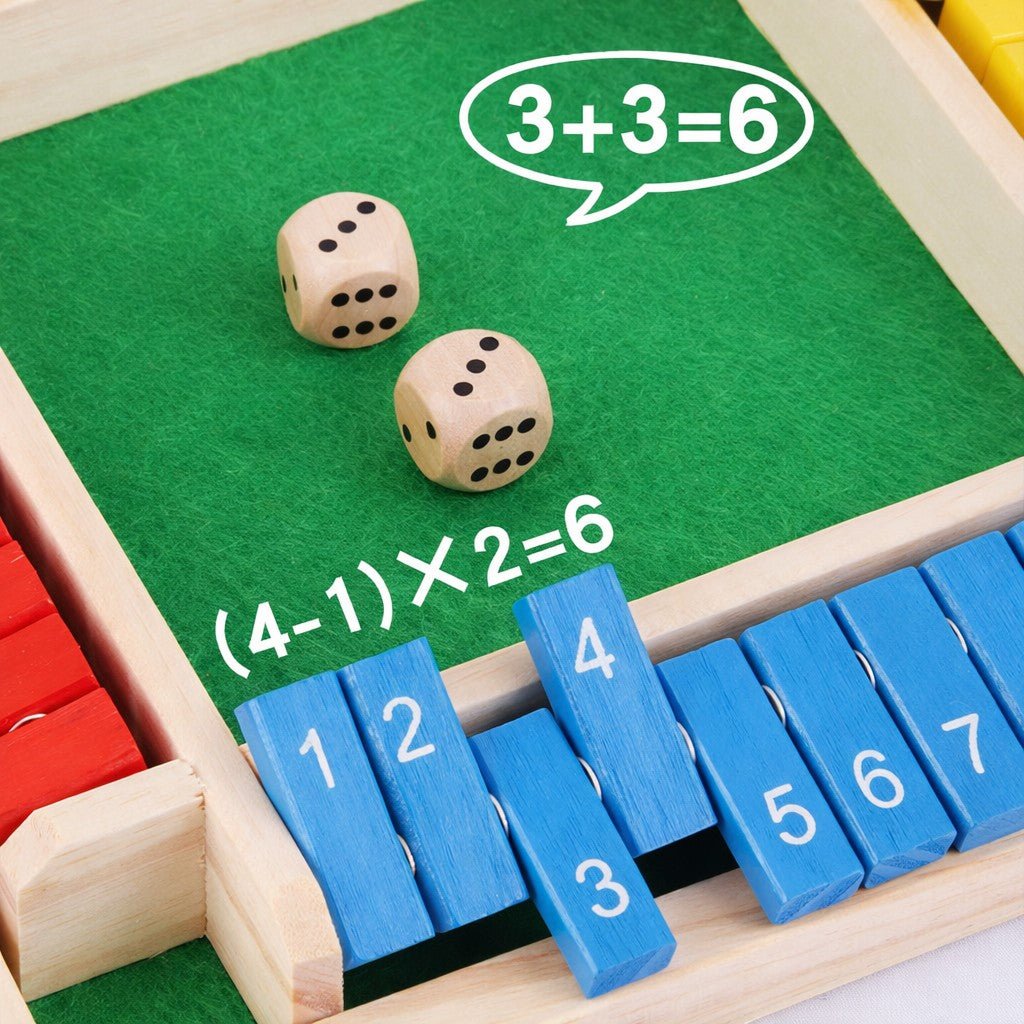 Montessori Shut The Box Dice Game - Project Montessori
