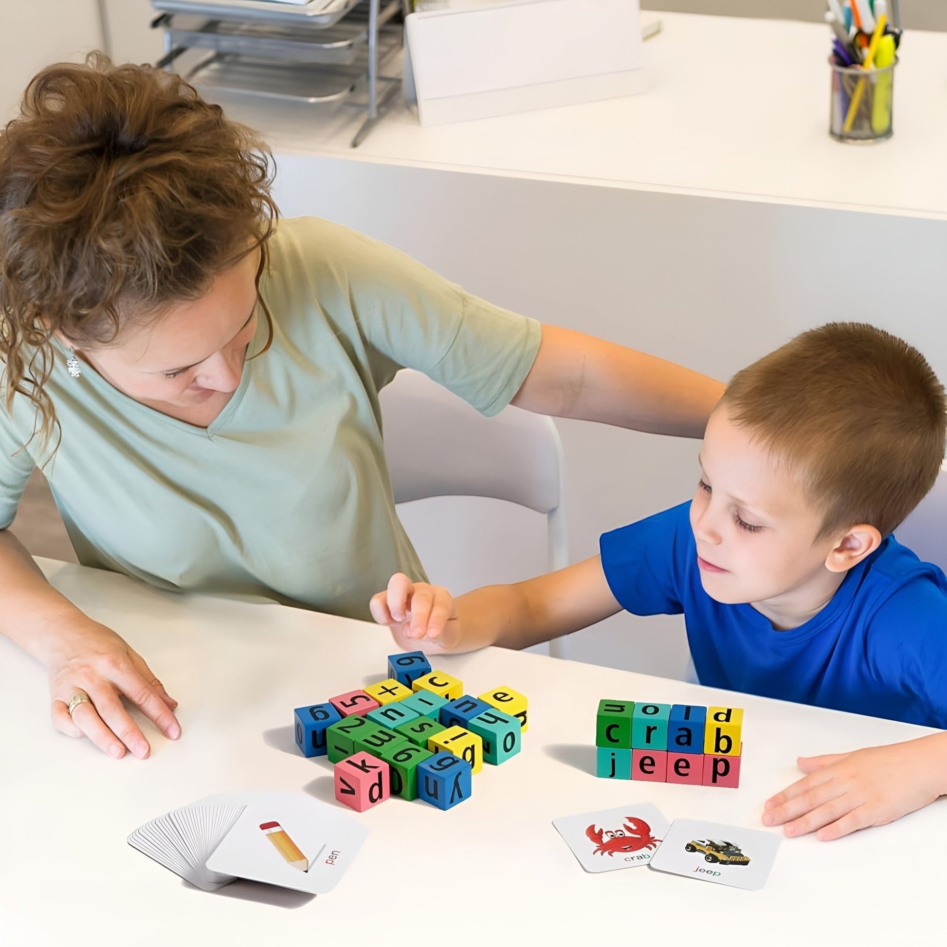 Montessori Speedy Spelling Cubes - Project Montessori
