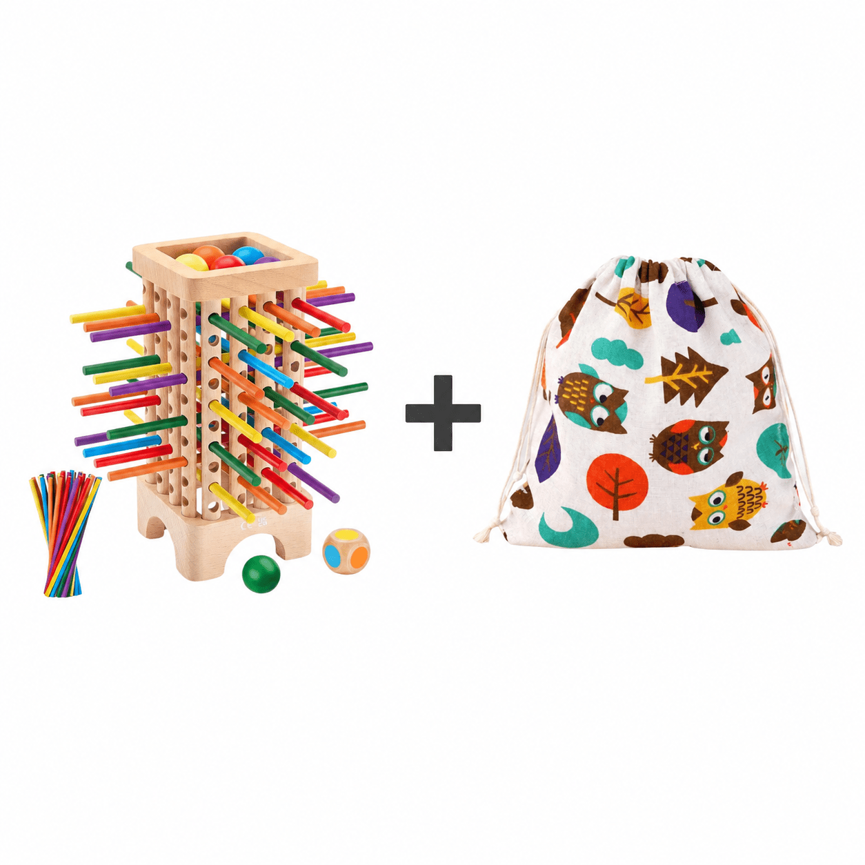 Montessori Stick Drop Tower Game - Project Montessori