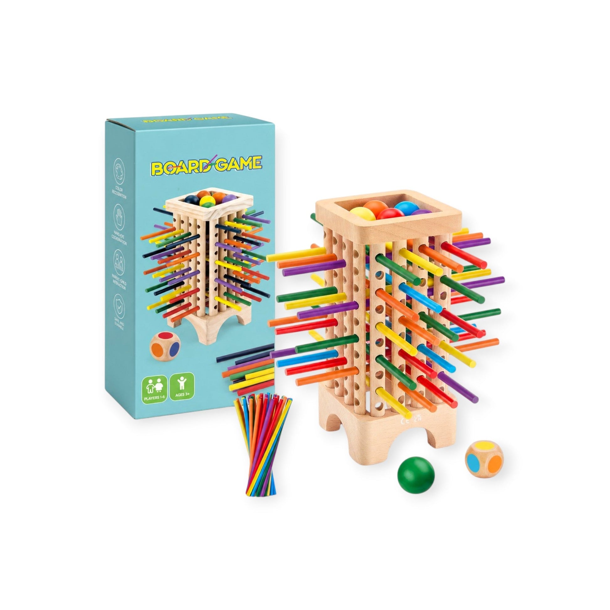 Montessori Stick Drop Tower Game - Project Montessori
