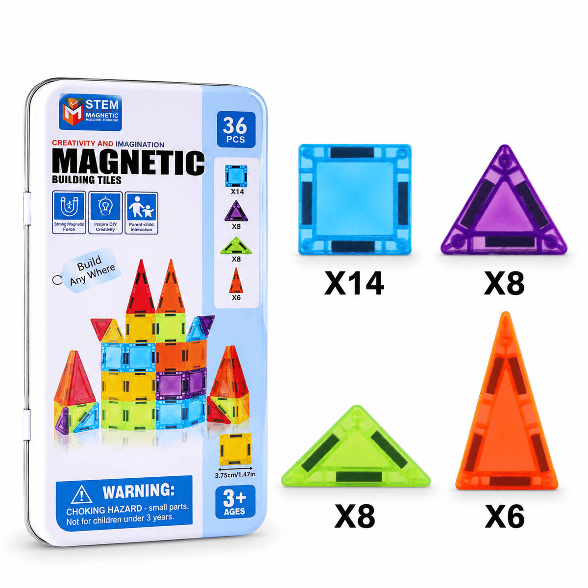 Montessori Travel Magnetic Tiles - Project Montessori