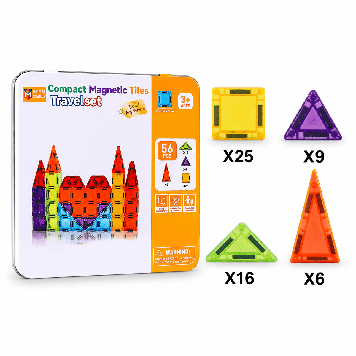 Montessori Travel Magnetic Tiles - Project Montessori