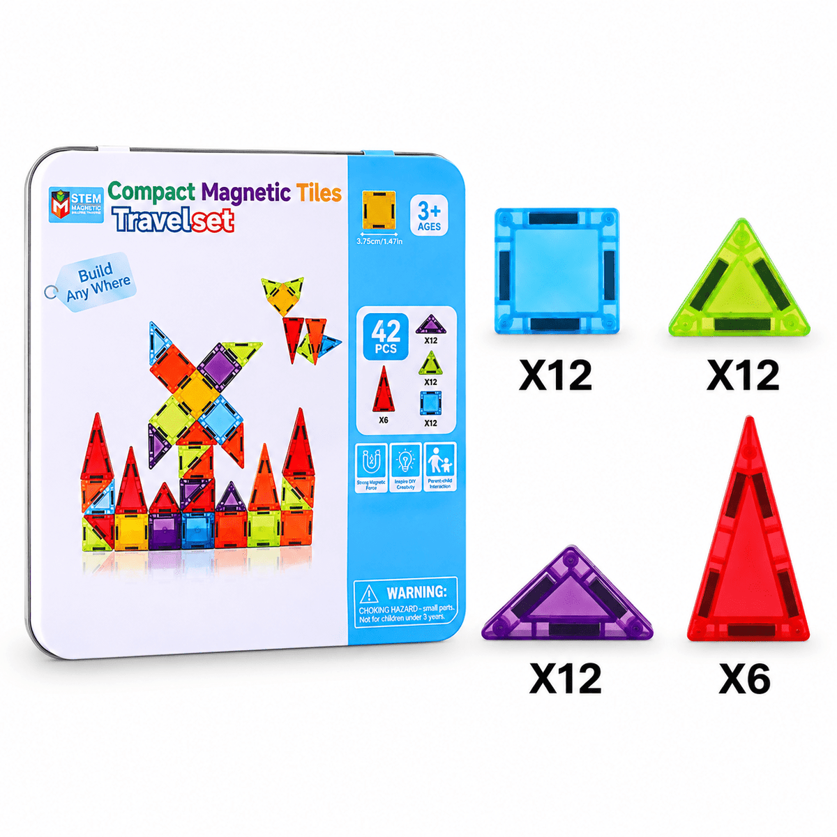 Montessori Travel Magnetic Tiles - Project Montessori