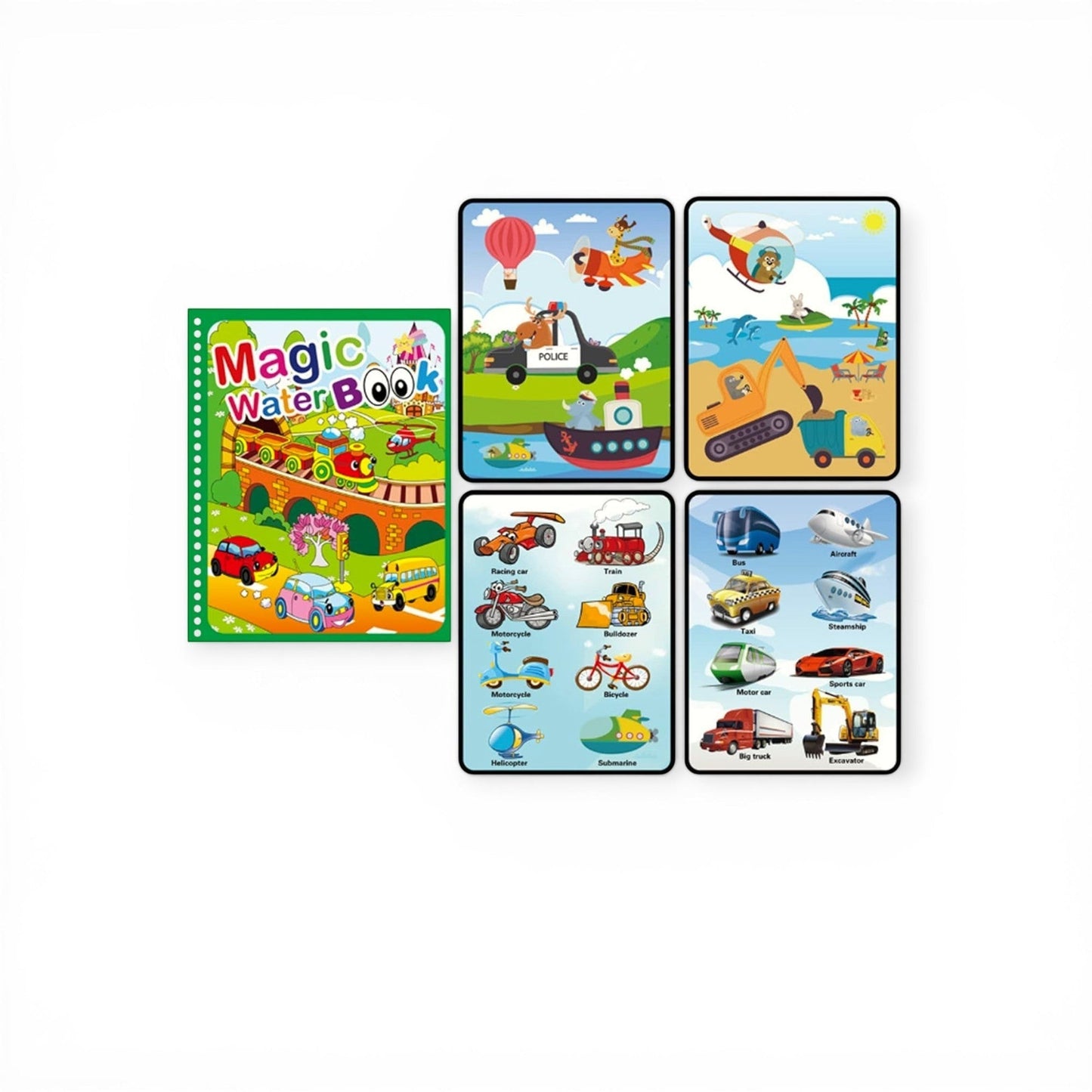 Montessori Water Drawing & Coloring Book - Project Montessori