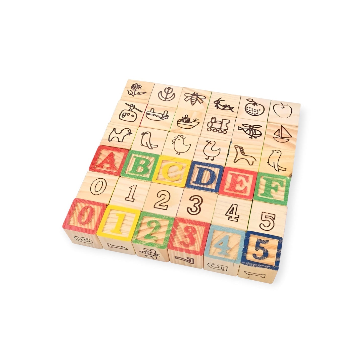 Montessori Wooden ABC Building Blocks - Project Montessori