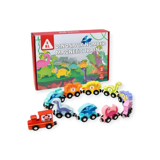 Montessori Wooden Dinosaur Train - Project Montessori