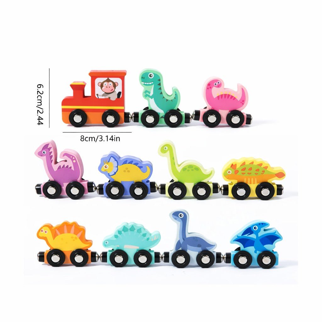 Montessori Wooden Dinosaur Train - Project Montessori