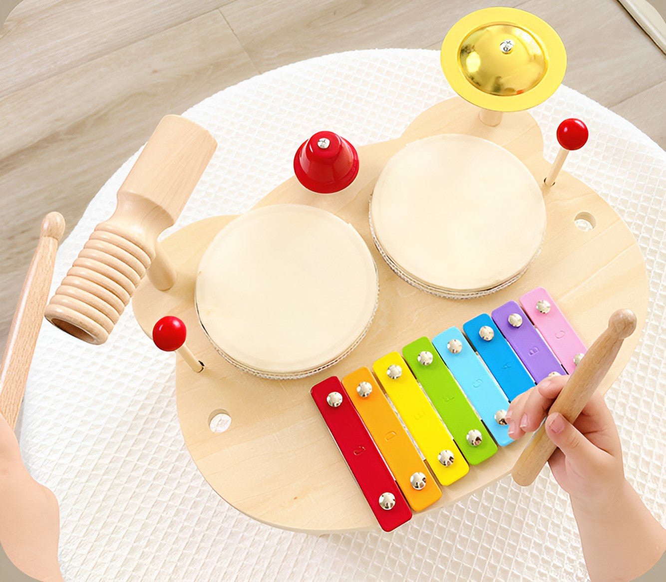Montessori Wooden Drums Set - Project Montessori