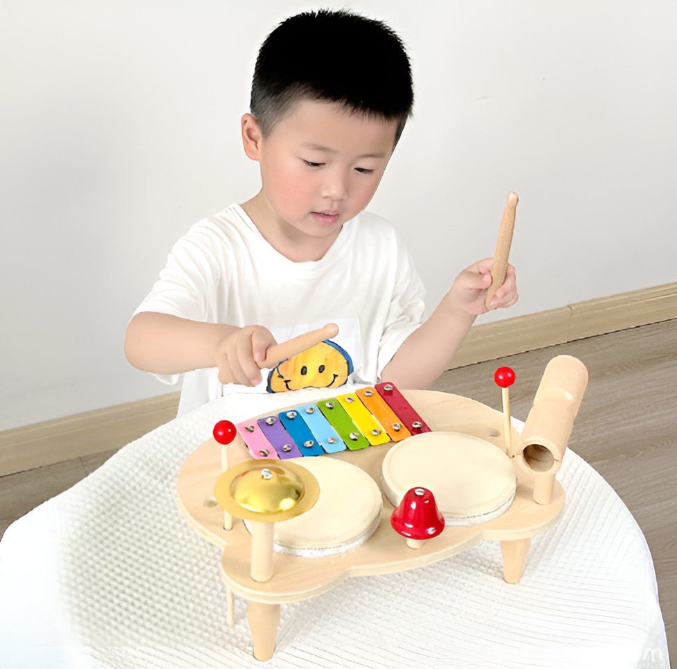 Montessori Wooden Drums Set - Project Montessori