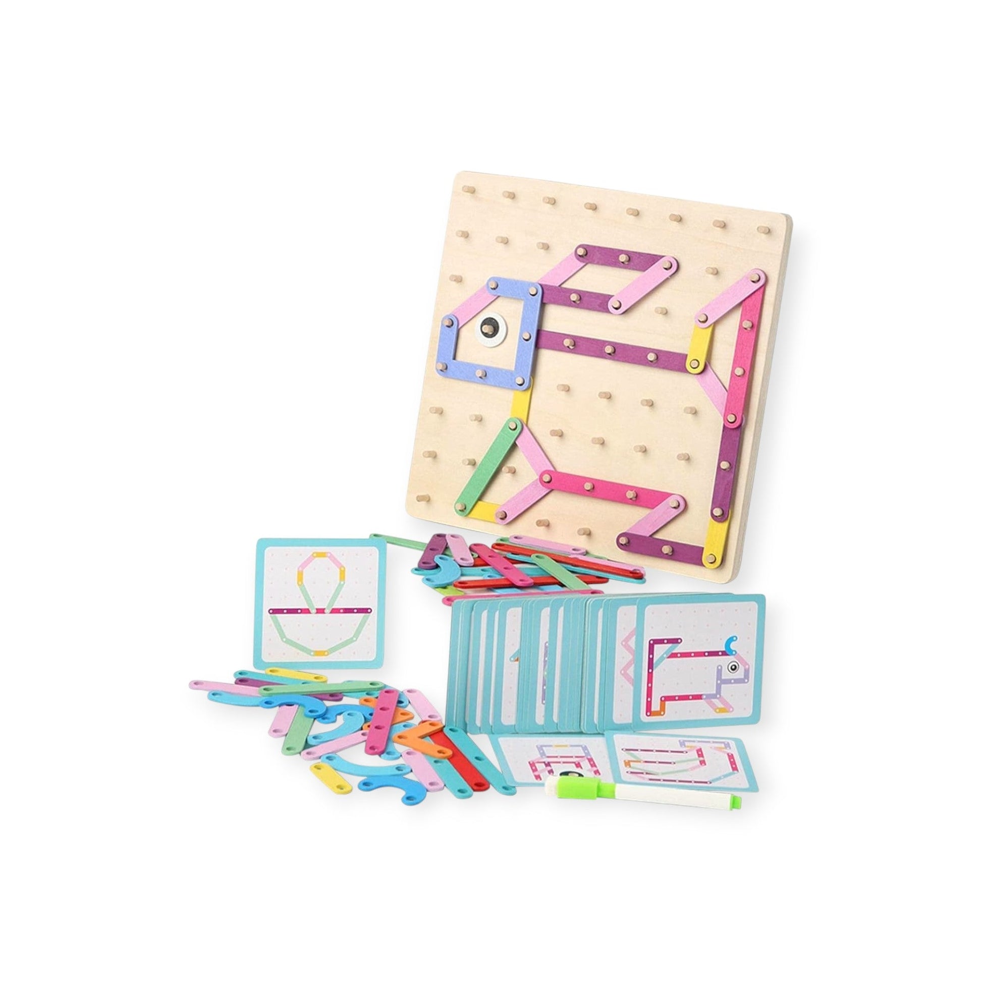 Montessori Wooden Geometry Educational Toy - Project Montessori