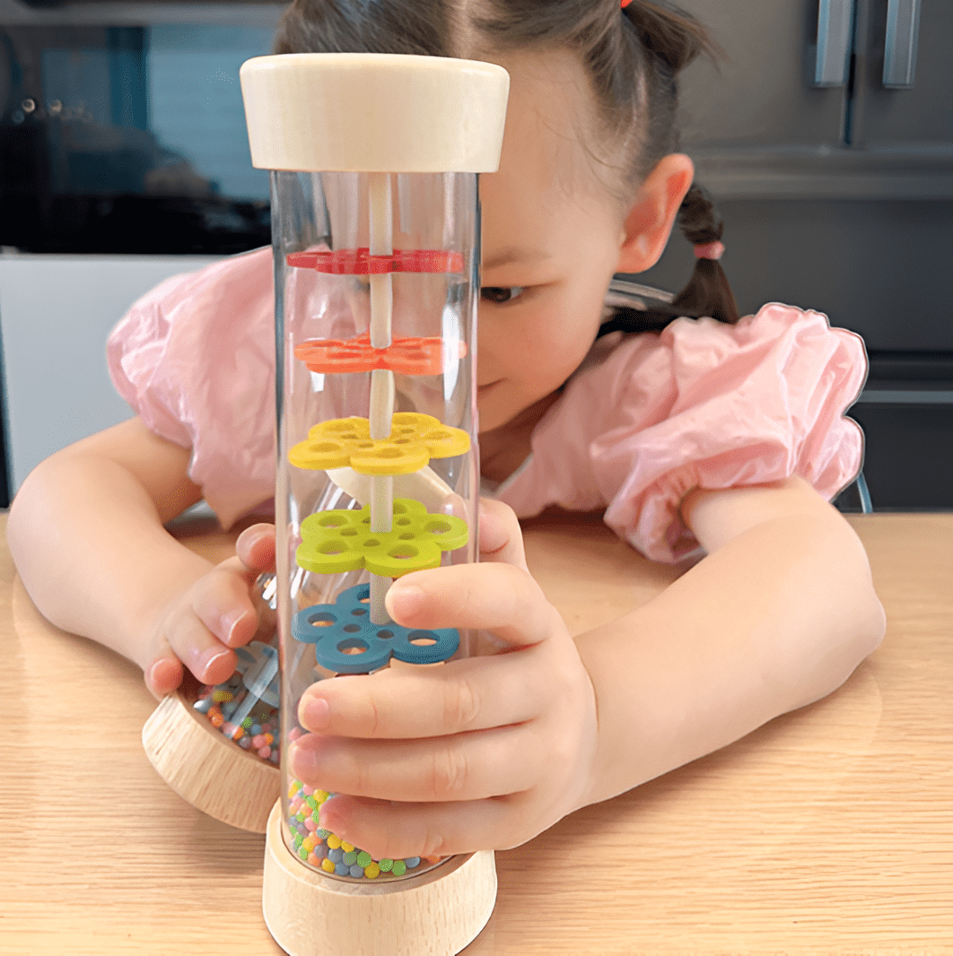 Montessori Wooden Toddler Rattle - Project Montessori