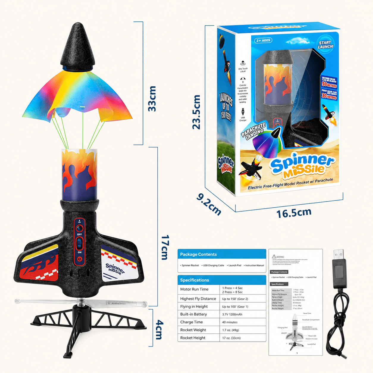 Outdoor Rocket Launcher Set for Kids - Project Montessori