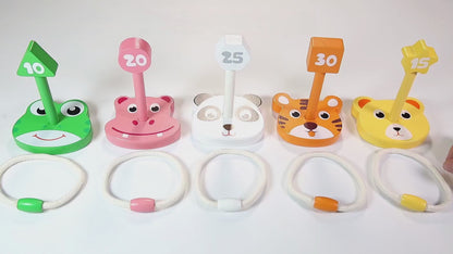 Montessori Outdoor Animal Ring Toss Kit