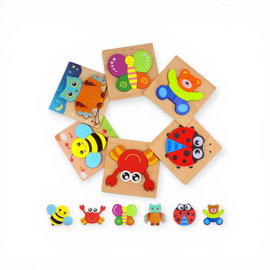 Project Montessori™ Animal Puzzles 6 PACK - Project Montessori