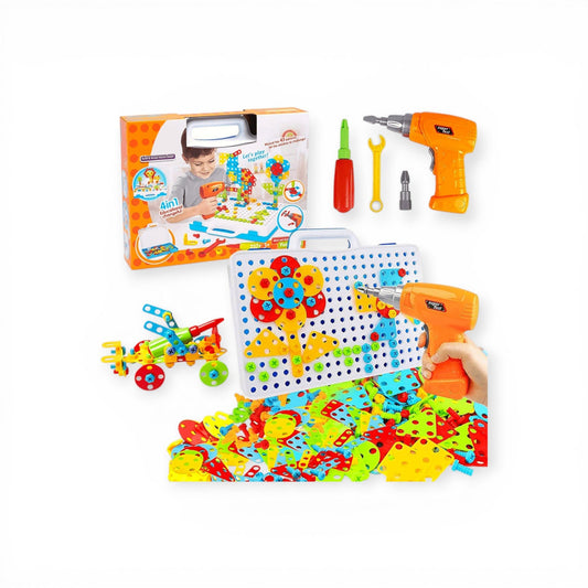 STEM Drill Building Kit (237 Pieces) - Project Montessori