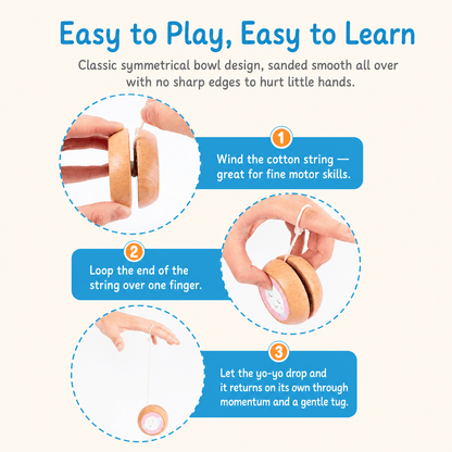 Wooden Yo-Yo for Kids - Project Montessori