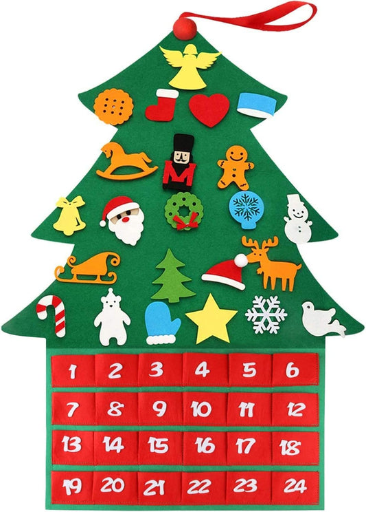 Montessori Felt Christmas Tree Advent Calendar