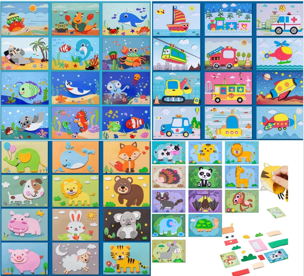 "3D Sticker Puzzles (12 Sheets)"