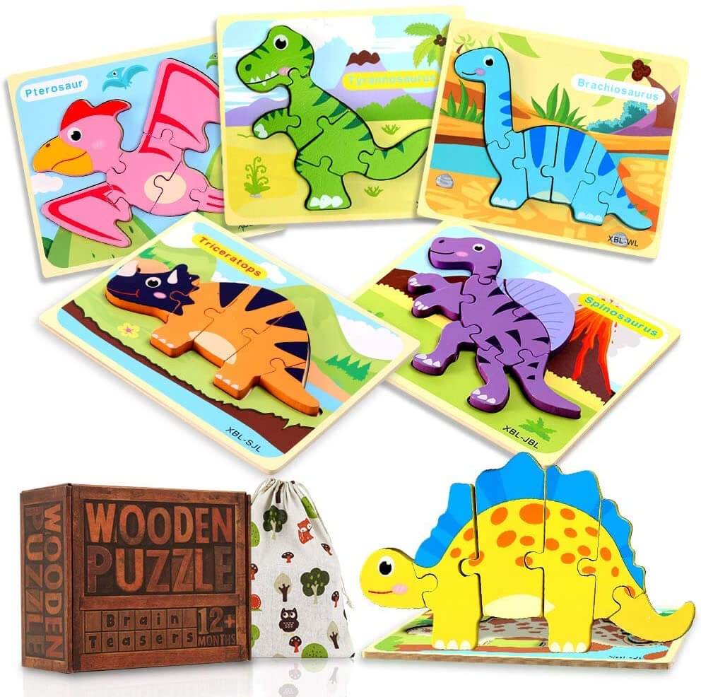 Animals & Dinosaur Puzzles 2x 6 PACK ($90 savings!) - Project Montessori