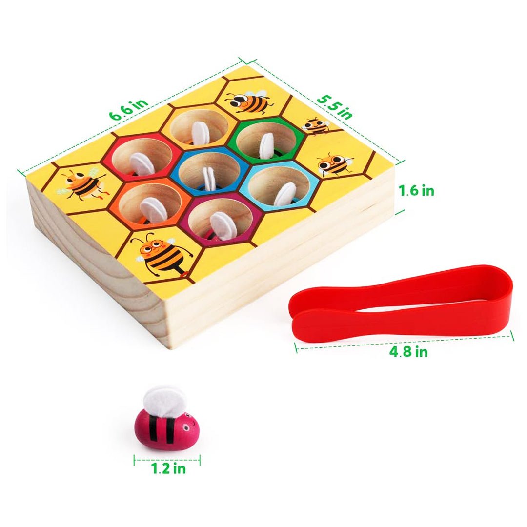 Best Seller: Bee Wooden Sorting Game - Project Montessori